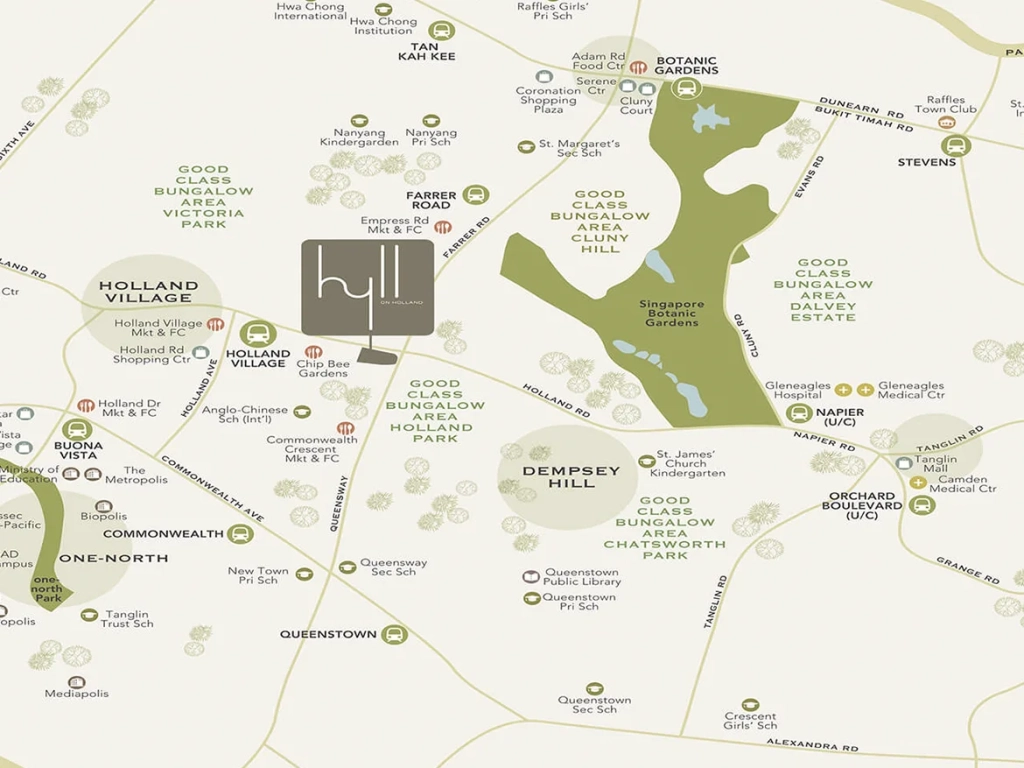 Hyll on Holland Location Map