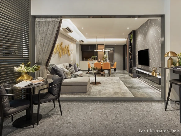 One Bernam Living Room